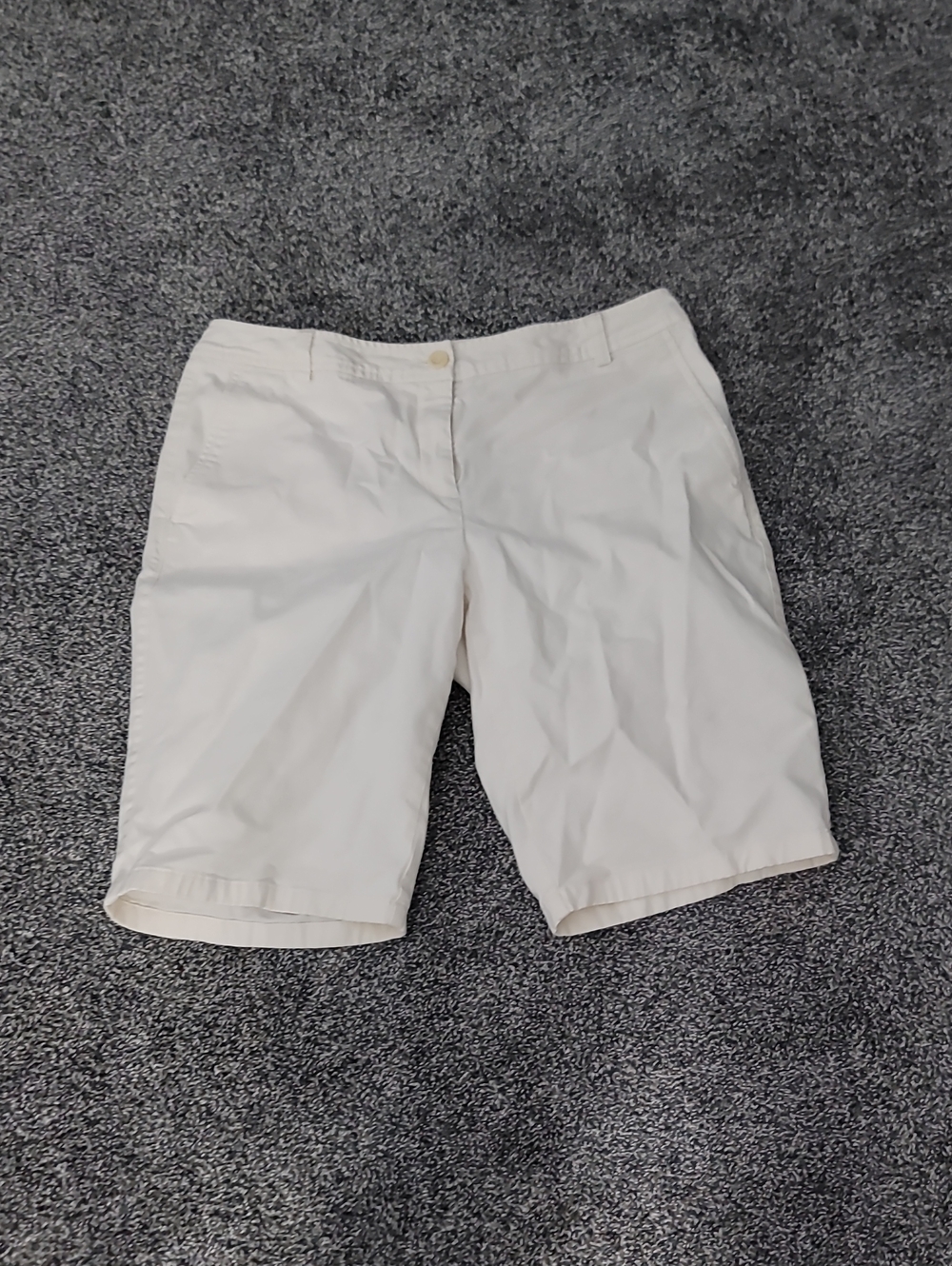 Sigrid Olsen Cream Bermuda Shorts